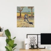 Maler auf dem Weg zur Arbeit Poster (Heimbüro)