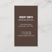 Maler auf der Ladder Painting Service-Visitenkarte Visitenkarte (Rückseite)