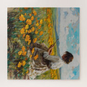 Maler auf der Wiese Puzzle (Horizontal)