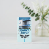 Maler-Auftragnehmer Paint Service Painting Visitenkarte (Stehend Vorderseite)