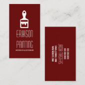 Maler-Baukarte Visitenkarte (Vorne/Hinten)