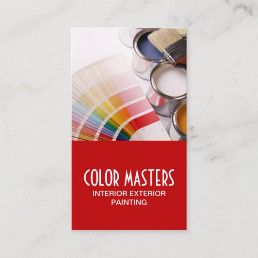 Maler-Baukarte Visitenkarte (Vorderseite)