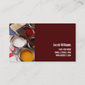 Maler-Baukarte Visitenkarte (Rückseite)