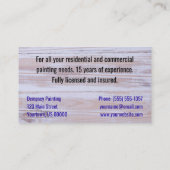 Maler-bunter Pinsel Visitenkarte (Rückseite)