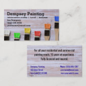 Maler-bunter Pinsel Visitenkarte (Vorne/Hinten)