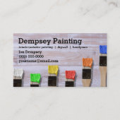 Maler-bunter Pinsel Visitenkarte (Vorderseite)