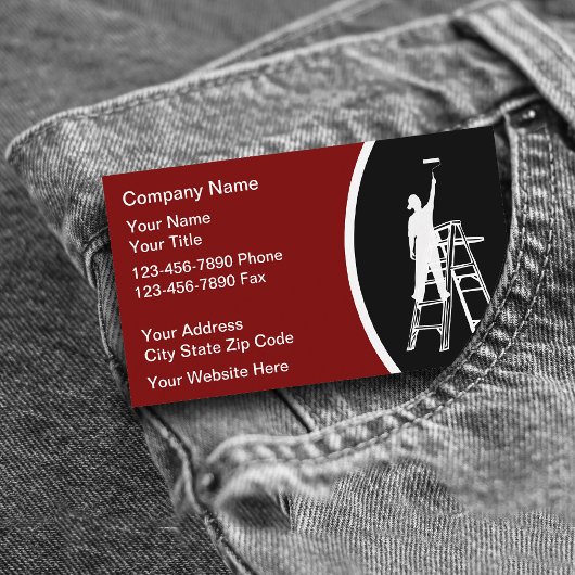 Maler Business Cards Modernes Design Visitenkarte