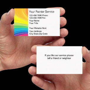 Maler Business Cards Modernes Design Visitenkarte