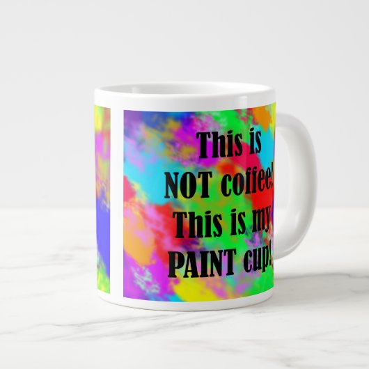 Maler-Cup Jumbo-Tasse (Vorderseite Rechts)