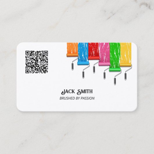 Maler Custom QR Visitenkarte (Vorderseite)