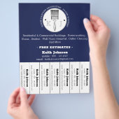 Maler-Dekorator Berufliches Logo F Flyer (Hand)