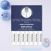 Maler-Dekorator Berufliches Logo F Flyer (Einzeln)