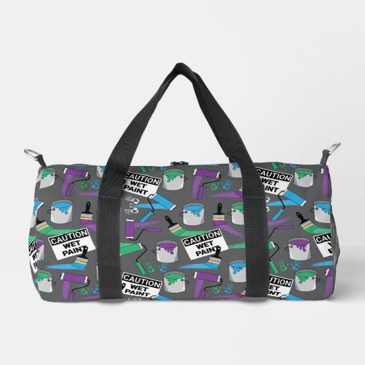 Maler-Dekorator Händler Gemustert Monogramm Duffle Bag (Vorderseite)