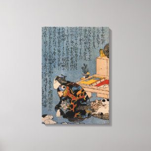 Maler, der Katzen mag, Utagawa Kuniyoshi Leinwanddruck