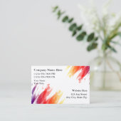 Maler-einfacher Plan und bunter Entwurf Visitenkarte (Stehend Vorderseite)