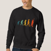 Maler-Evolution Retro-Maler Sweatshirt (Vorderseite)