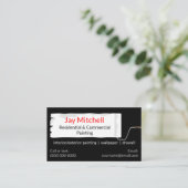 Maler-Farben-Rollen-Malerei Visitenkarte (Stehend Vorderseite)