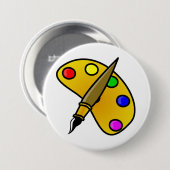 Maler-Farbpalette-Schaltfläche Button (Vorne & Hinten)