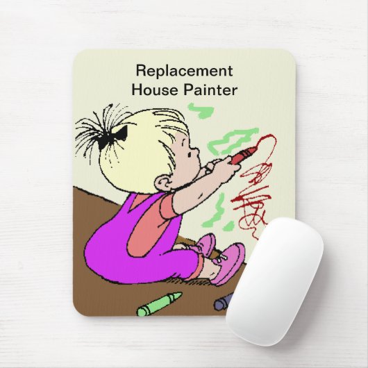 Maler für Ersatzhäuser Mousepad (Mit Mouse)