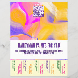 Maler für Handwerker Bunt  Flyer