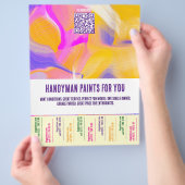 Maler für Handwerker Bunt  Flyer (Hand)
