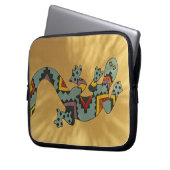 Maler Gecko-Eidechse an der Wand, Tucson, Arizona, Laptopschutzhülle (Vorderseite Links)