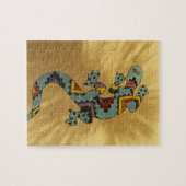 Maler Gecko-Eidechse an der Wand, Tucson, Arizona, Puzzle (Horizontal)