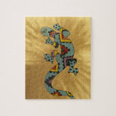 Maler Gecko-Eidechse an der Wand, Tucson, Arizona, Puzzle (Vertikal)