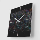 Maler-Gläser Quadratische Wanduhr (Winkel)