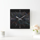 Maler-Gläser Quadratische Wanduhr (Zuhause)