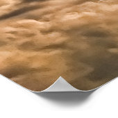 Maler Himmel. Schöner Himmel mit Wolken Poster (Ecke)