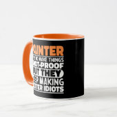 Maler Ich versuche, Dinge zu machen Lustige Sprüch Tasse (Vorderseite Links)