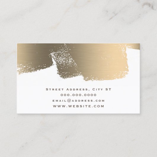 Maler im Deluxe-Stil Visitenkarte (Rückseite)