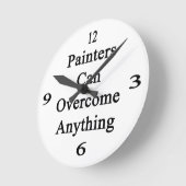 Maler können alles überwinden runde wanduhr (Winkel)