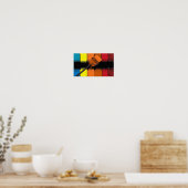 Maler Künstler Hobby buntes Poster (Küche)