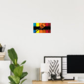 Maler Künstler Hobby buntes Poster (Heimbüro)