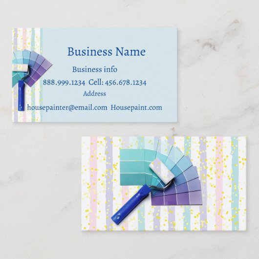 Maler-Malen Visitenkarte (Vorne/Hinten)