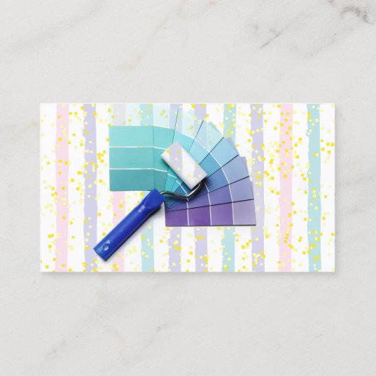 Maler-Malen Visitenkarte (Rückseite)