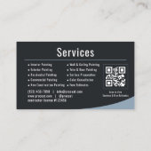 Maler-Maler QR-Code Professional  Visitenkarte (Rückseite)