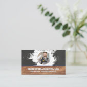 Maler mit Farbwalze | Fachmann Visitenkarte (Stehend Vorderseite)