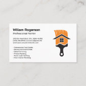 Maler mit Farbwalze | Fachmann Visitenkarte (Rückseite)