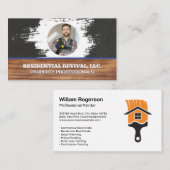 Maler mit Farbwalze | Fachmann Visitenkarte (Vorne/Hinten)