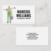 Maler mit Malerrolleinrichtung Visitenkarte (Vorne/Hinten)