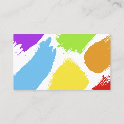 Maler mit Rollen und Visitenkarte (Rückseite)