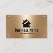 Maler Moderner Gold Malservice Visitenkarte (Vorderseite)