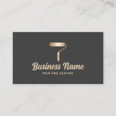 Maler Moderner Gold Malservice Visitenkarte (Vorderseite)