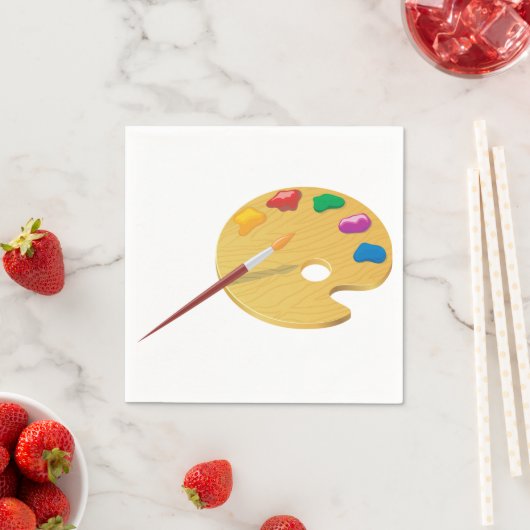 Maler Palette Papier Napkins Serviette (Beispiel)