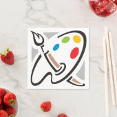 Maler Palette Papier Napkins Serviette (Beispiel)