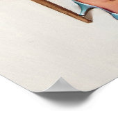 Maler pin up poster (Ecke)