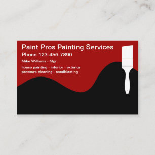 Maler Professional Modern Visitenkarte